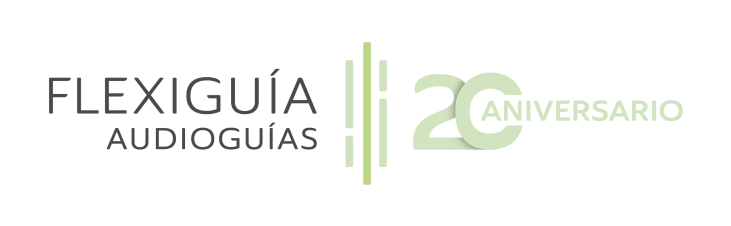 Logo Flexiguía Audioguías 20 aniversario